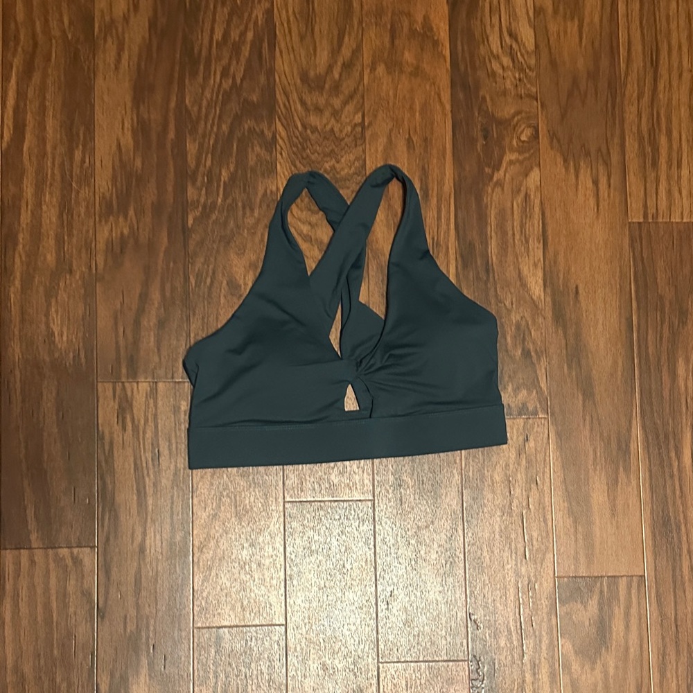 Fabletics Black Twist Front Bra